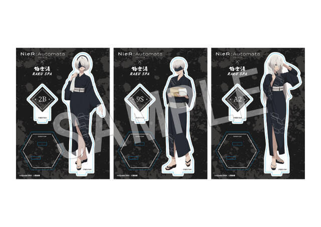 『NieR:Automata Ver1.1a』と「極楽湯・RAKU SPA」がコラボ！湯上り浴衣姿の描き下ろしイラストグッズやコラボ風呂が登場