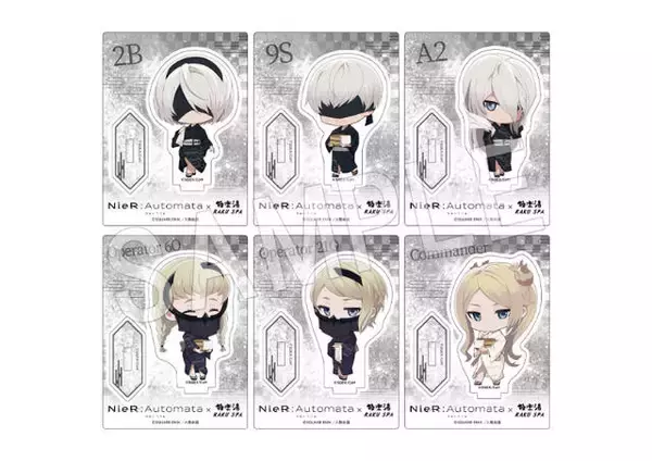 「『NieR:Automata Ver1.1a』と「極楽湯・RAKU SPA」がコラボ！湯上り浴衣姿の描き下ろしイラストグッズやコラボ風呂が登場」の画像