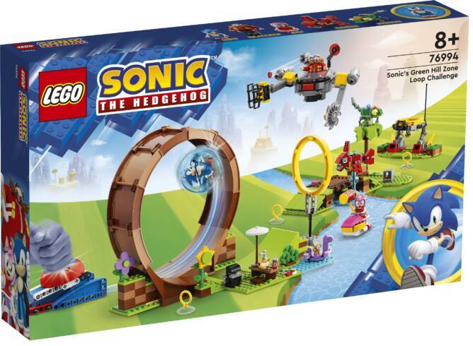 『ソニック』の一回転ループにも挑戦できるレゴとのコラボ商品4種が国内でも8月1日に発売決定。キャラクター入りの球を打ち出すコースの走破やオリジナルコースの製作を楽しめる