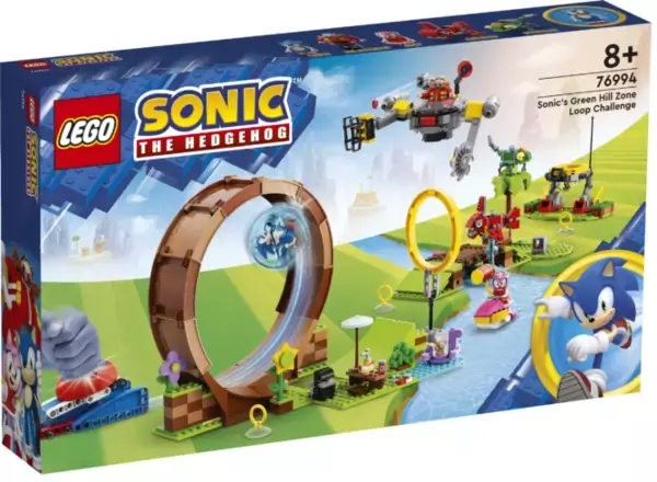 「『ソニック』の一回転ループにも挑戦できるレゴとのコラボ商品4種が国内でも8月1日に発売決定。キャラクター入りの球を打ち出すコースの走破やオリジナルコースの製作を楽しめる」の画像