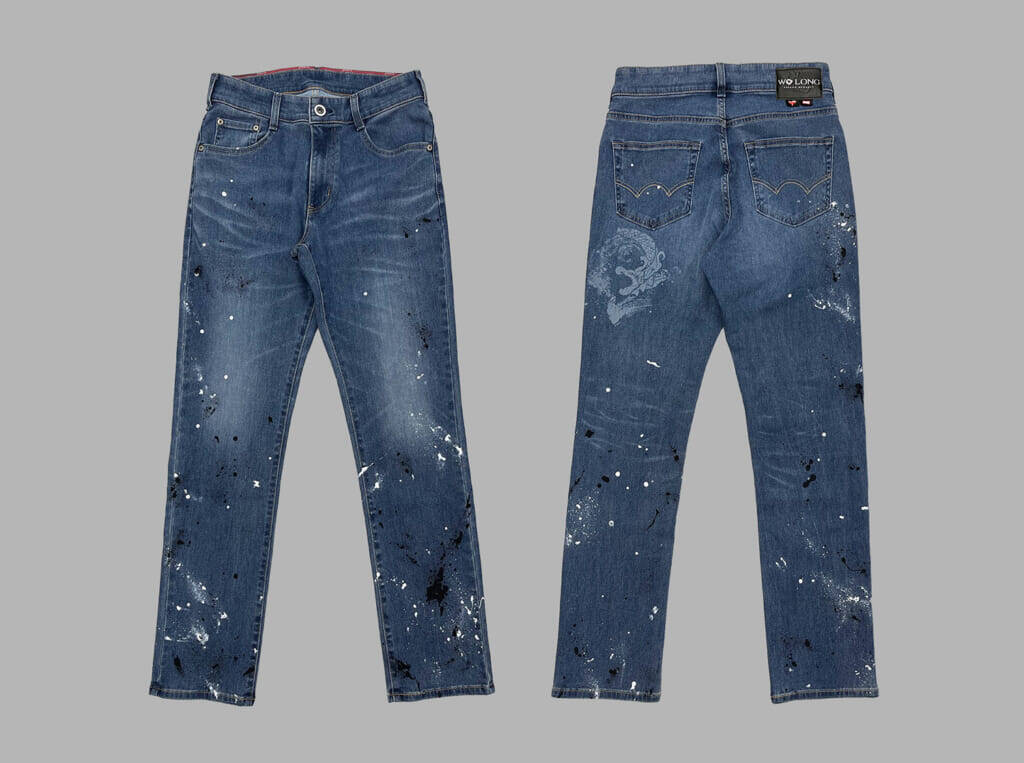 EDWINと三国ソウルライク『Wo Long:Fallen Dynasty』がコラボ。袴型のジーンズなどをラインナップ、特典でゲーム内アイテムと「食鉄獣」のぬいぐるみもついてくる