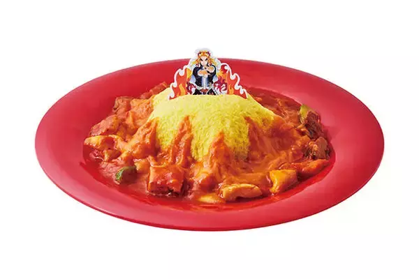 「『鬼滅の刃』原画展とのコラボカフェ開催！伊之助の顔型カレーや煉」の画像