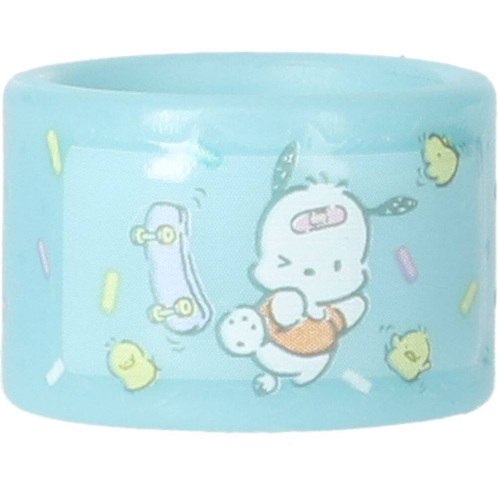 カプセルトイ「サンリオキャラクターズ ばんそうこうリング」が4月下旬より発売決定。マイメロディ、ハンギョドン、タキシードサム、ポチャッコ、リトルツインスターズの5種類