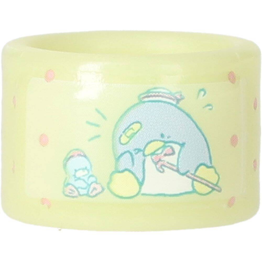 カプセルトイ「サンリオキャラクターズ ばんそうこうリング」が4月下旬より発売決定。マイメロディ、ハンギョドン、タキシードサム、ポチャッコ、リトルツインスターズの5種類