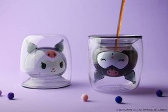 『サンリオ』クロミのダブルウォールグラスが発売決定！黒色のガラスで再現された「スタンダート」と「おねむり」の2種類