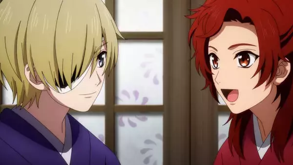 「アニメ「VAZZROCK THE ANIMATION」第9話のあらすじ＆場面カット到着！if世界シリーズ"月花神楽”回で師走駆（CV:梶裕貴）、睦月始（CV:鳥海浩輔）、如月恋（CV:増田俊樹）が登場」の画像