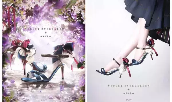 「『ヴァイオレット・エヴァーガーデン』のサンダル2種類が受注販売！「MAYLA」とのタイアップ第2弾、石川由依のストーリーナレーションムービーも公開中」の画像
