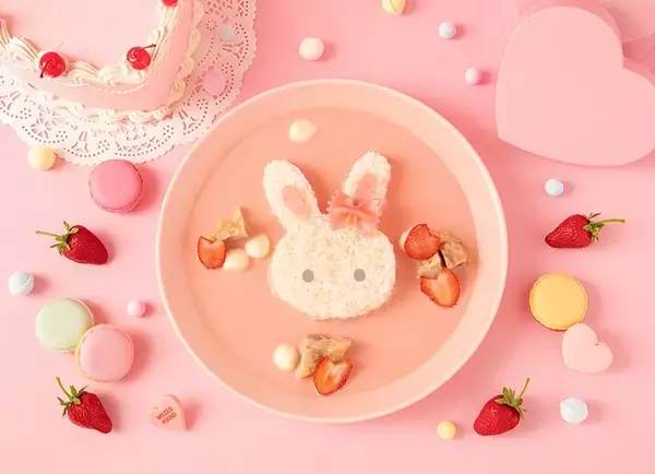 「「メゾ ピアノ」35周年記念でテーマカフェが開催決定！ベリエちゃんやアイコンのうさぎのかわいいフード&ドリンクが登場」の画像