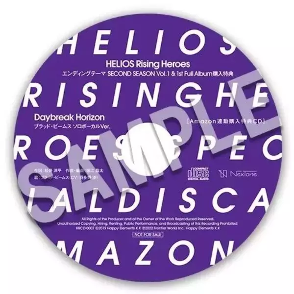 「「エリオスライジングヒーローズ」の1st Full アルバムが発売！OP＆ED＆新曲など全11曲を収録」の画像