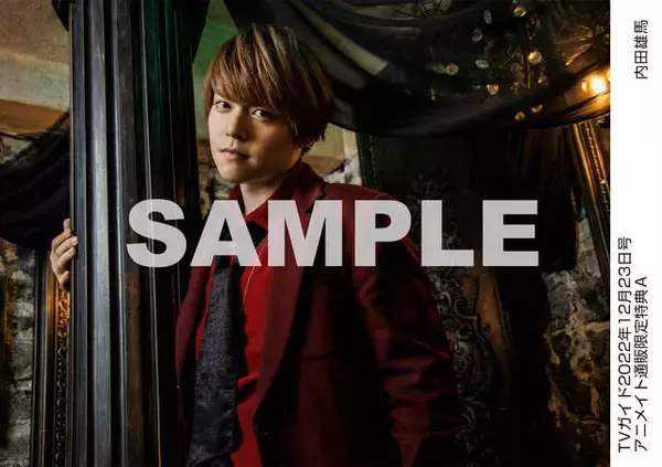 「内田雄馬がクリスマスらしいゴシック調のグラビアを披露！「TVガイドクリスマス特大号」アニメイト通販購入特典のブロマイドは全4種類」の画像