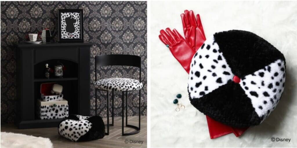 ディズニーヴィランズがコンセプトのアイテムがFrancfrancにて発売決定！第1弾は「アースラ」「クルエラ」とスペシャルなエンブレムデザインが登場