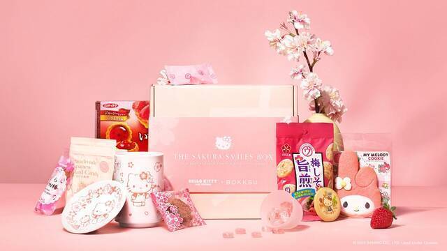 サンリオモチーフのお菓子サブスクがスタート！『ハローキティ』『マイメロディ』らとお花見しよう