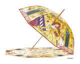 「ディズニー『ラプンツェル』『アナ雪』『美女と野獣』のステンドグラス風ビニール傘が発売中。光が透ける美しいデザイン」の画像4