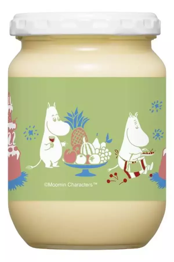 「『ムーミン』がキユーピーの瓶入りマヨネーズのデザインに登場！北欧風のオシャレ＆可愛い瓶は、思わず食卓に置きたくなる」の画像