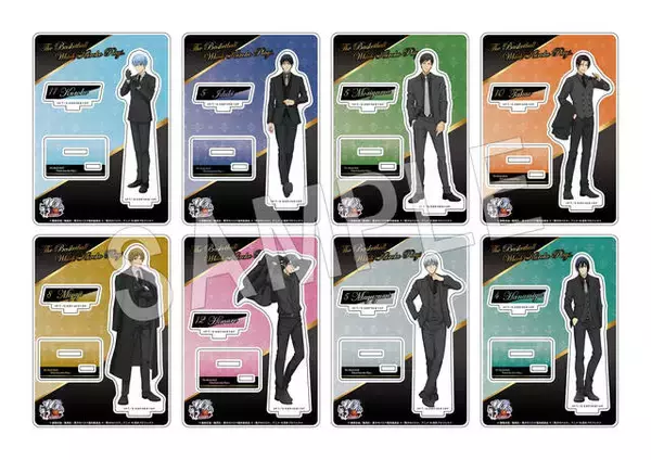 「『黒子のバスケ』黒スーツの描き下ろしグッズが「ジャンプフェスタ2023」に登場！ミニキャライラストのグッズも！アクスタや缶バッジなど」の画像