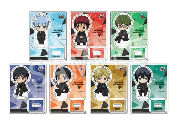 「『黒子のバスケ』黒スーツの描き下ろしグッズが「ジャンプフェスタ2023」に登場！ミニキャライラストのグッズも！アクスタや缶バッジなど」の画像