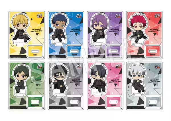 「『黒子のバスケ』黒スーツの描き下ろしグッズが「ジャンプフェスタ2023」に登場！ミニキャライラストのグッズも！アクスタや缶バッジなど」の画像