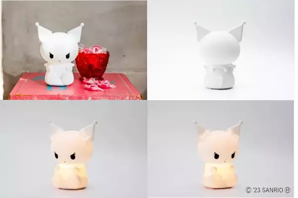 「サンリオキャラのお部屋ライト4種が4月1日に発売。キティ、シナモン、プリン、クロミの愛らしいフォルムをシリコンで再現したキュートなライト」の画像