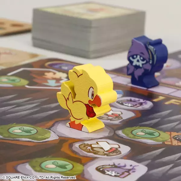 「みんなで協力してチョコボをダンジョンから脱出させる『チョコボの不思議なダンジョン ボードゲーム』の発売が決定。モンスターやトラップをかい潜り、迷宮の奥にいるボスを倒そう」の画像