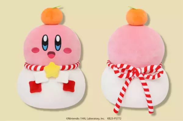 「『星のカービィ』グッズコレクション2023が郵便局にて発売決定！鏡餅になったカービィのクッションや根付、手のひらサイズのワドルディの巾着など6種類」の画像