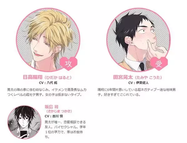 「じれキュンBL『好きでごめん。』ドラマCD化決定！ 伊東健人、八代拓、古川慎が出演♪」の画像