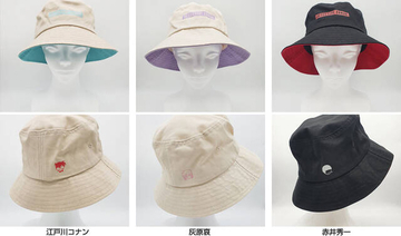 『名探偵コナン』バケットハット＆巾着トートバッグ登場！ 赤井秀一や怪盗キッドのデザインも♪