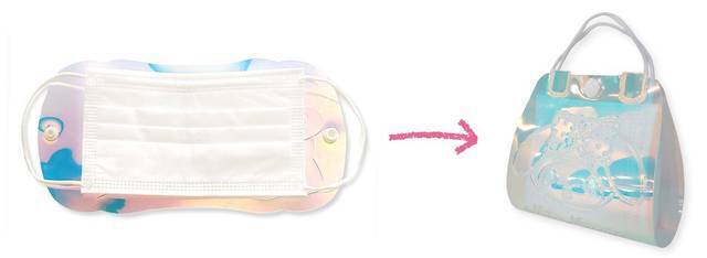 マイメロディ、ポムポムプリンのマスクバッグ登場！ オーロラカラーが可愛い便利アイテム♪