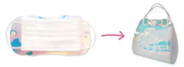 「マイメロディ、ポムポムプリンのマスクバッグ登場！ オーロラカラーが可愛い便利アイテム♪」の画像