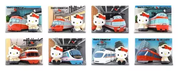 「小田急ロマンスカーとハローキティ、ポチャッコ、ポムポムプリンたちがコラボ！ 可愛い限定グッズ登場♪」の画像