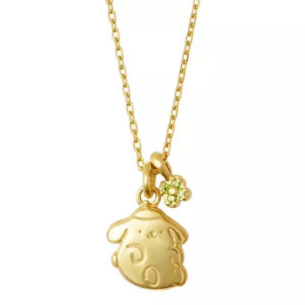 「『ポムポムプリン』きらきら輝くジュエリー化♪ 幸せのクローバーチャームつき♪」の画像