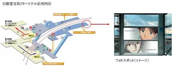 「東京モノレールが『シン・エヴァンゲリオン劇場版』仕様に！ 車輛や駅を名シーン＆名ゼリフで彩る」の画像