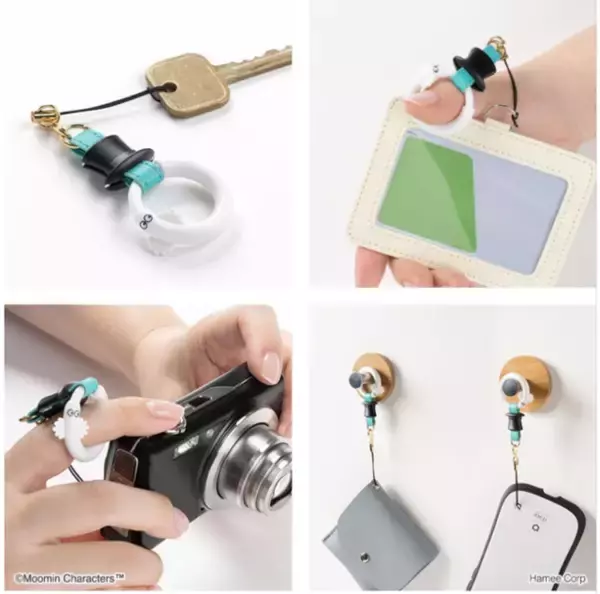 「『ムーミン』ニョロニョロのリングストラップ登場！ スマホの落下防止アイテムが可愛い♪」の画像