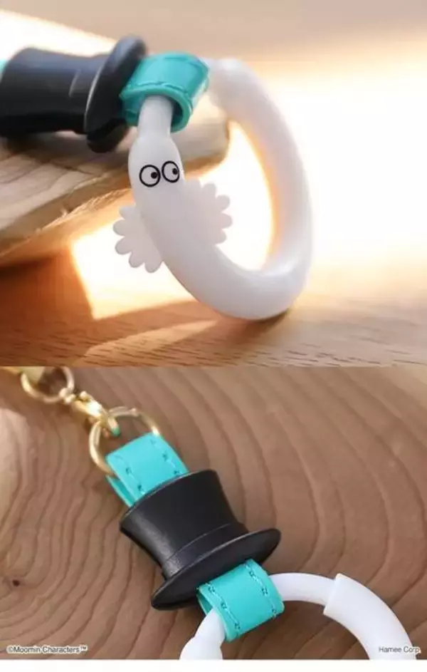 「『ムーミン』ニョロニョロのリングストラップ登場！ スマホの落下防止アイテムが可愛い♪」の画像