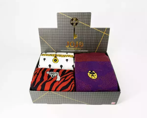 「『ジョジョの奇妙な冒険 黄金の風』モチーフソックスが登場♪ ジョルノ、ブチャラティ、ミスタをイメージ！」の画像