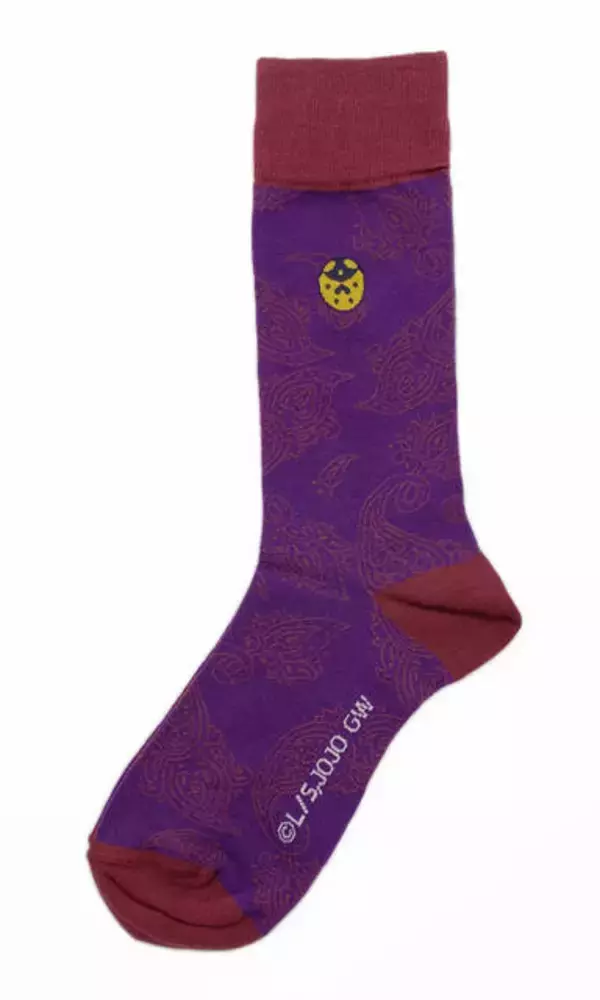 「『ジョジョの奇妙な冒険 黄金の風』モチーフソックスが登場♪ ジョルノ、ブチャラティ、ミスタをイメージ！」の画像