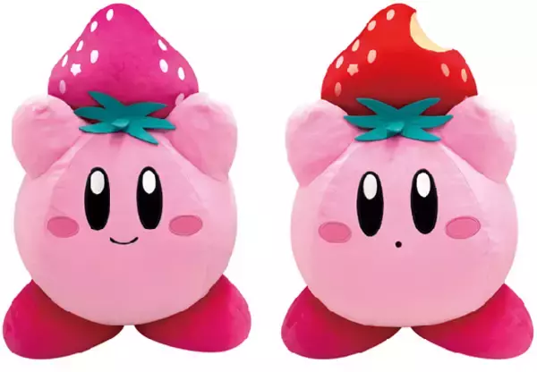 「『星のカービィ』× いちごが可愛い♪ ナムコ限定景品が登場！ BIGぬいぐるみやお菓子トランクなど♪」の画像
