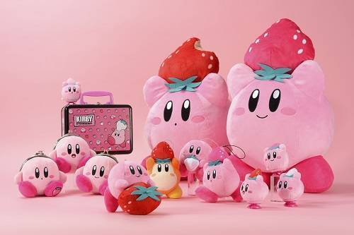 『星のカービィ』× いちごが可愛い♪ ナムコ限定景品が登場！ BIGぬいぐるみやお菓子トランクなど♪