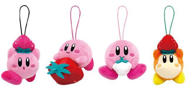 『星のカービィ』× いちごが可愛い♪ ナムコ限定景品が登場！ BIGぬいぐるみやお菓子トランクなど♪