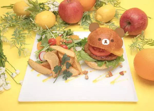 「『リラックマ』のプロジェクション・マッピングが楽しめるコラボカフェ♪ フルーツたっぷりの可愛いメニュー♪」の画像