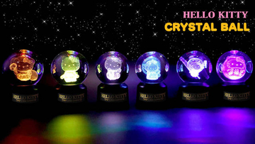 サンリオの縁起物♪ 『ハローキティ』光る3Dクリスタルボールが登場！