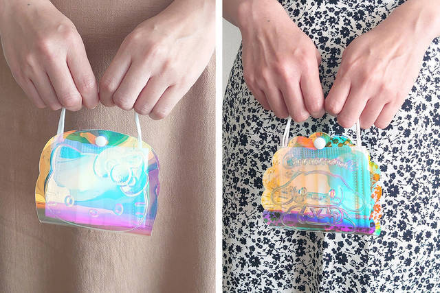 『ハローキティ』＆『シナモロール』のマスクバッグが登場！ オーロラ風が可愛い♪