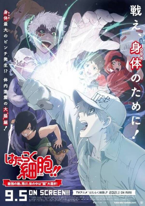 はたらく細胞 最強の敵 再び 体の中は 腸 大騒ぎ キービジュアル 本予告公開 年7月5日 エキサイトニュース