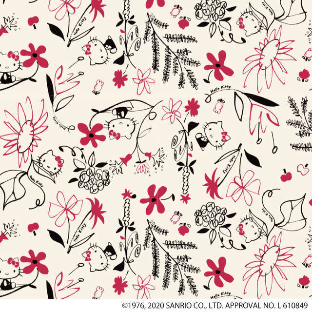 『ハローキティ』ボタニカル柄のワンピースパジャマが登場♪ おうち時間を可愛く過ごそう♪