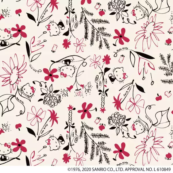 「『ハローキティ』ボタニカル柄のワンピースパジャマが登場♪ おうち時間を可愛く過ごそう♪」の画像