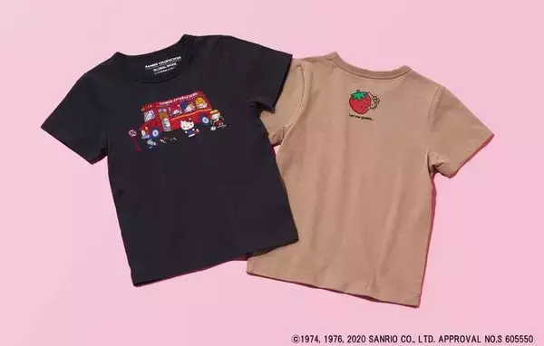 『サンリオ』×「GLOBAL WORK」！ ハローキティの可愛いグラフィックTシャツ登場♪