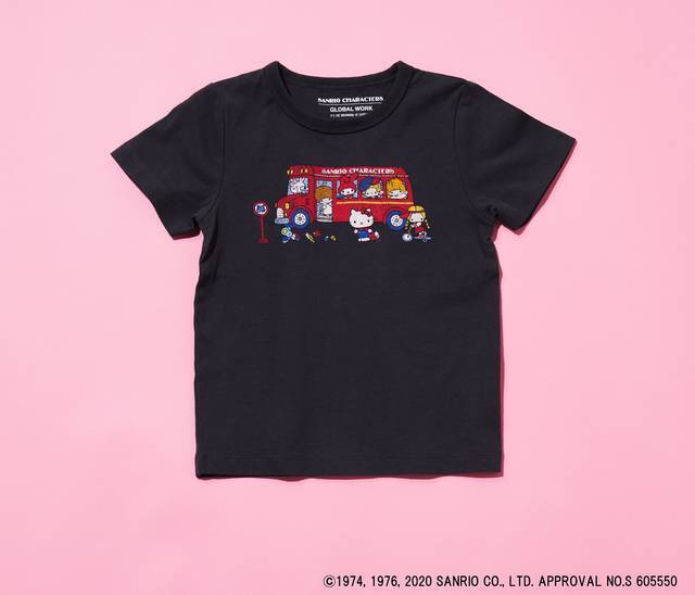 『サンリオ』×「GLOBAL WORK」！ ハローキティの可愛いグラフィックTシャツ登場♪