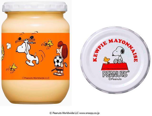 『スヌーピー』デザインの「キューピー」瓶入りマヨネーズ発売決定♪ 季節でデザインが変わる♪
