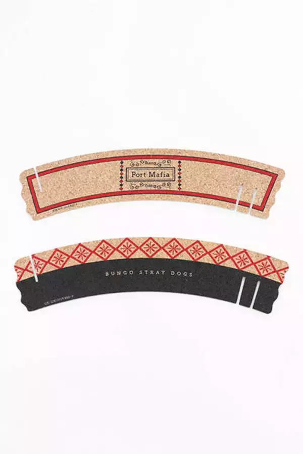 「『文豪ストレイドッグス』カップスリーブ＆コースターセット登場♪ コルク質感でおしゃれ＆便利」の画像