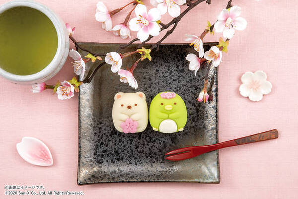 すみっコぐらし の しろくま ぺんぎん が和菓子に お花見姿が可愛い 年3月19日 エキサイトニュース