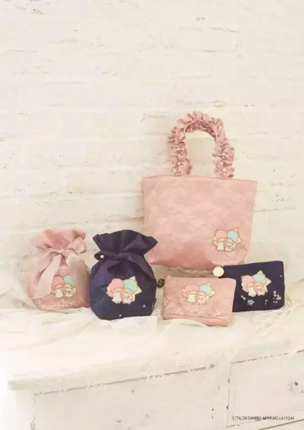 『リトルツインスターズ』×「Maison de FLEUR」♪ フリルが可愛いトートバッグやポーチ登場♪